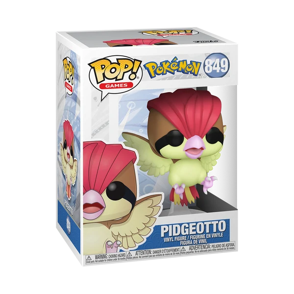 Figura de pajaro pokemon en caja